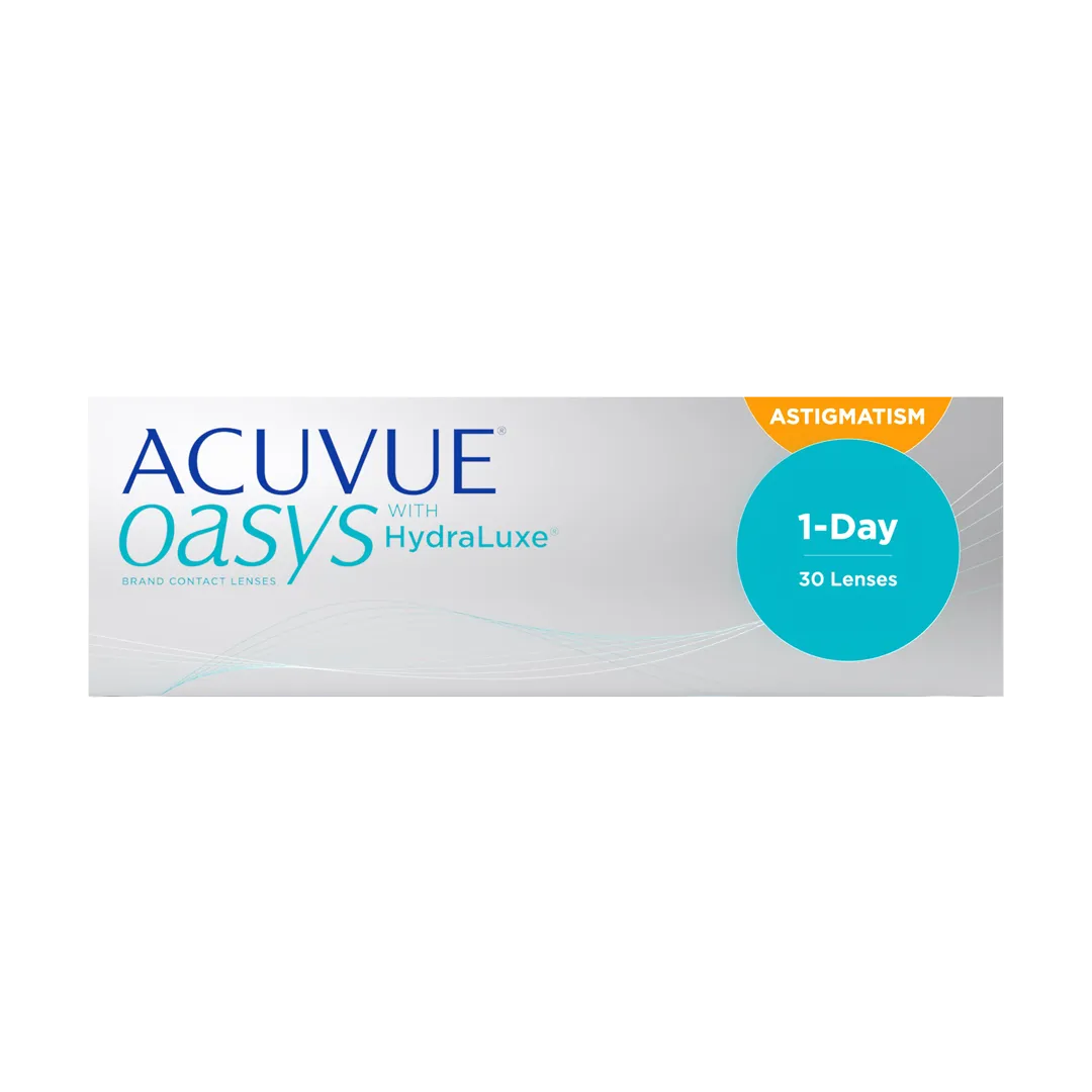 ACUVUE® OASYS 1-DAY with HydraLuxe® TECHNOLOGY for ASTIGMATISM
