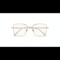 Gold-framed eyeglasses