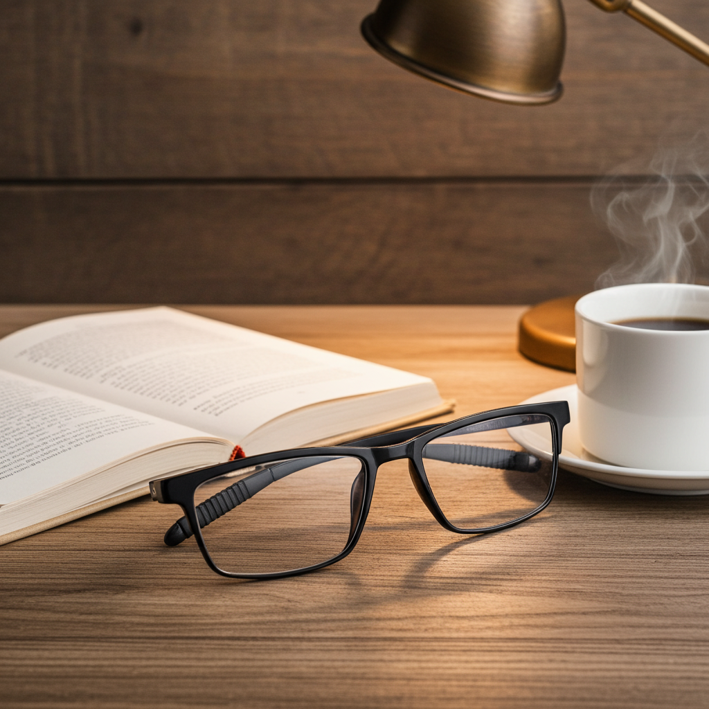 Blue Block Reading Glass